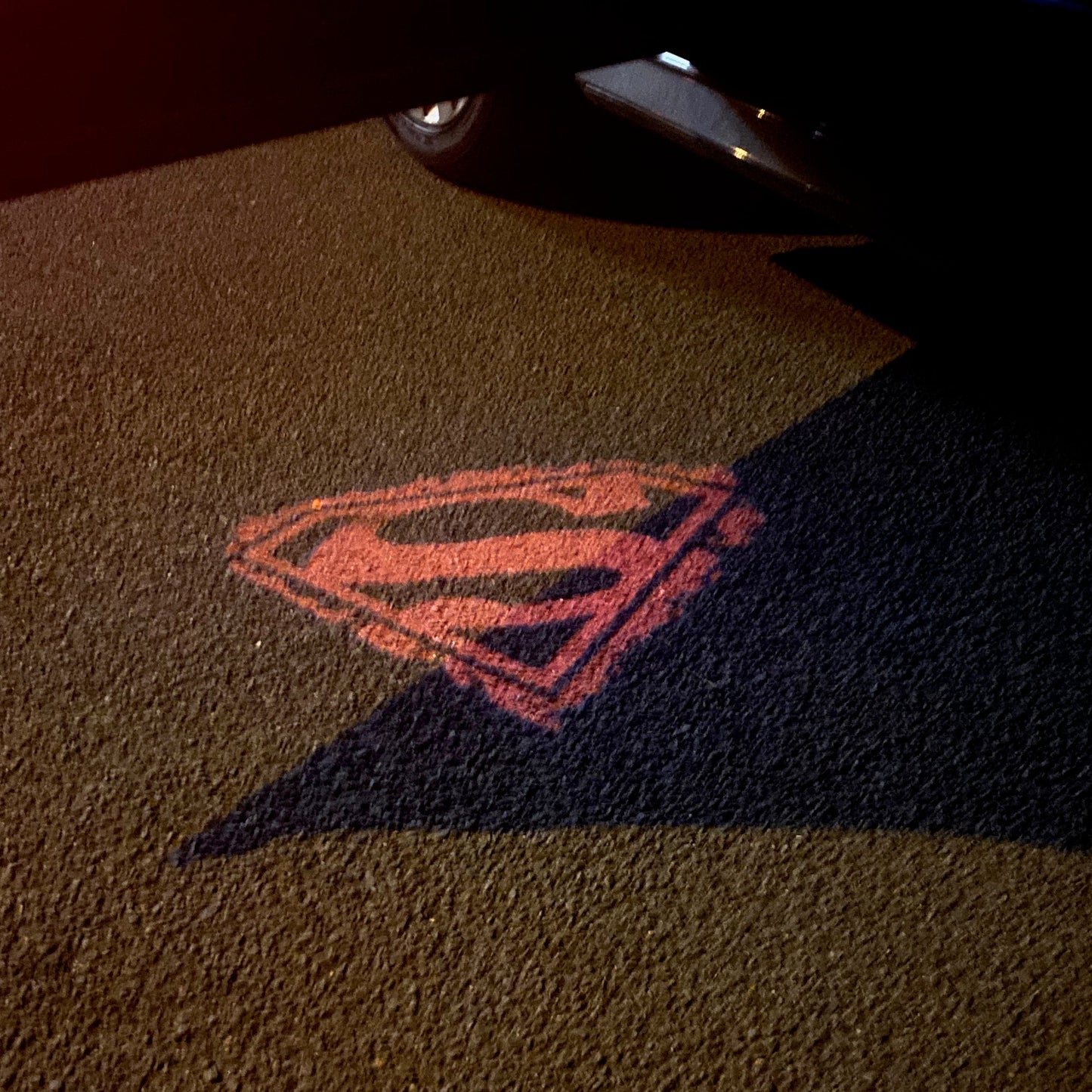 Super Man Logo Nr.216 (quantity 1 = 2 Logo Films /2 door lights)DC Heroes Logo