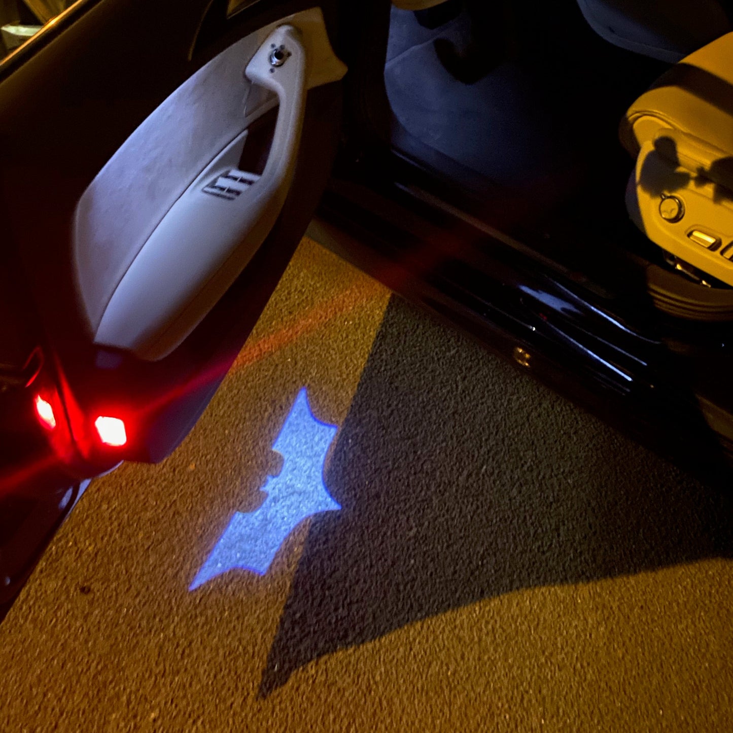 Batman Logo door lights Nr.207 (quantity 1 = 2 Logo Films /2 door lights)DC Heroes Logo