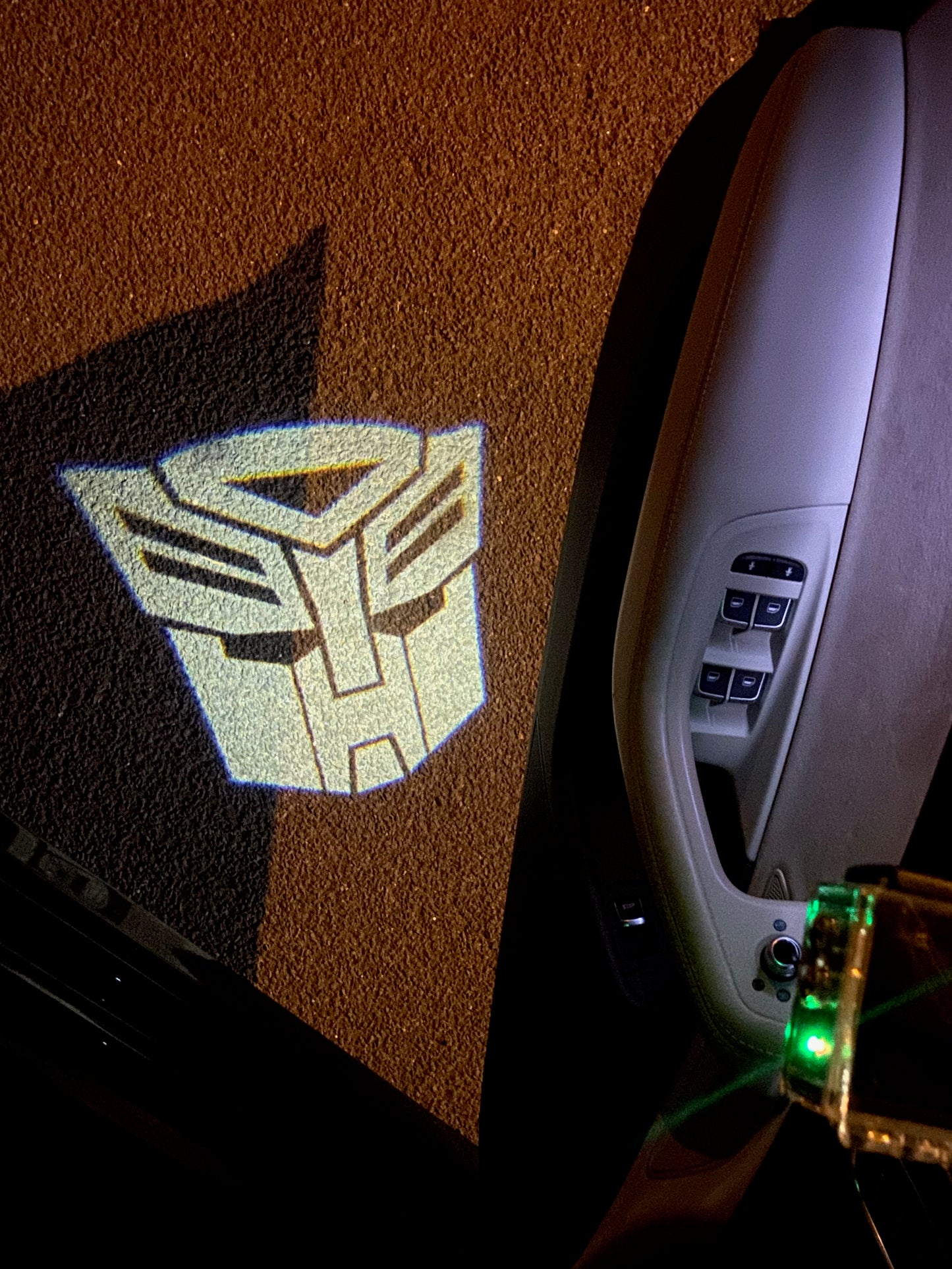 Transformers Logo door lights Nr.254 (quantity 1 = 2 Logo Films /2 door lights)Movie Series Logo