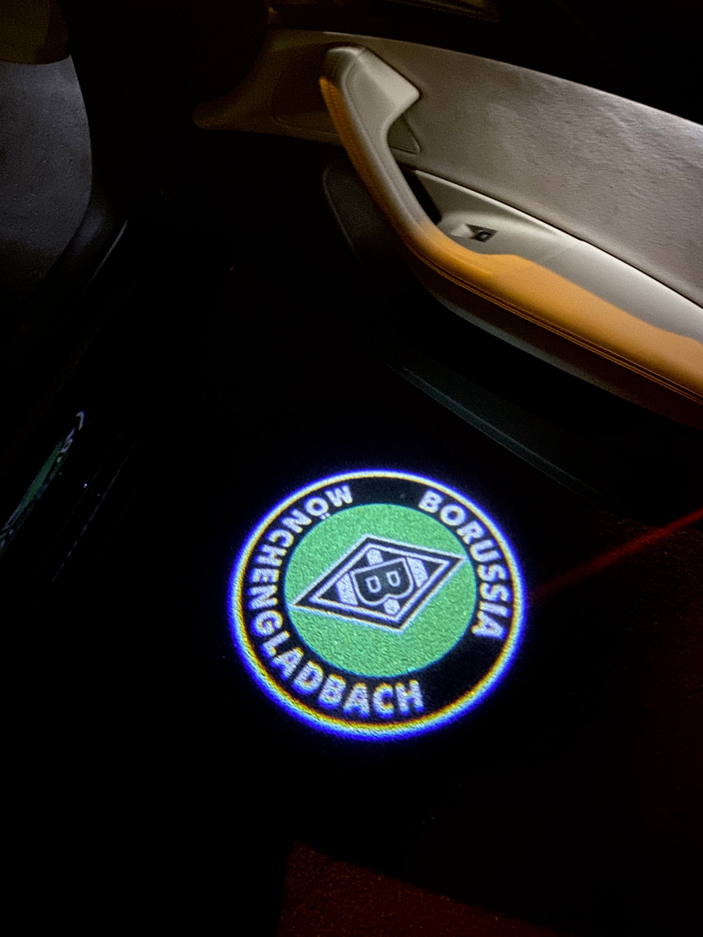 Football CLUB MÖNCHENGLADBACH Football CLUB Logo door lights Nr.261 (quantity 1 = 2 Logo Films /2 door lights)