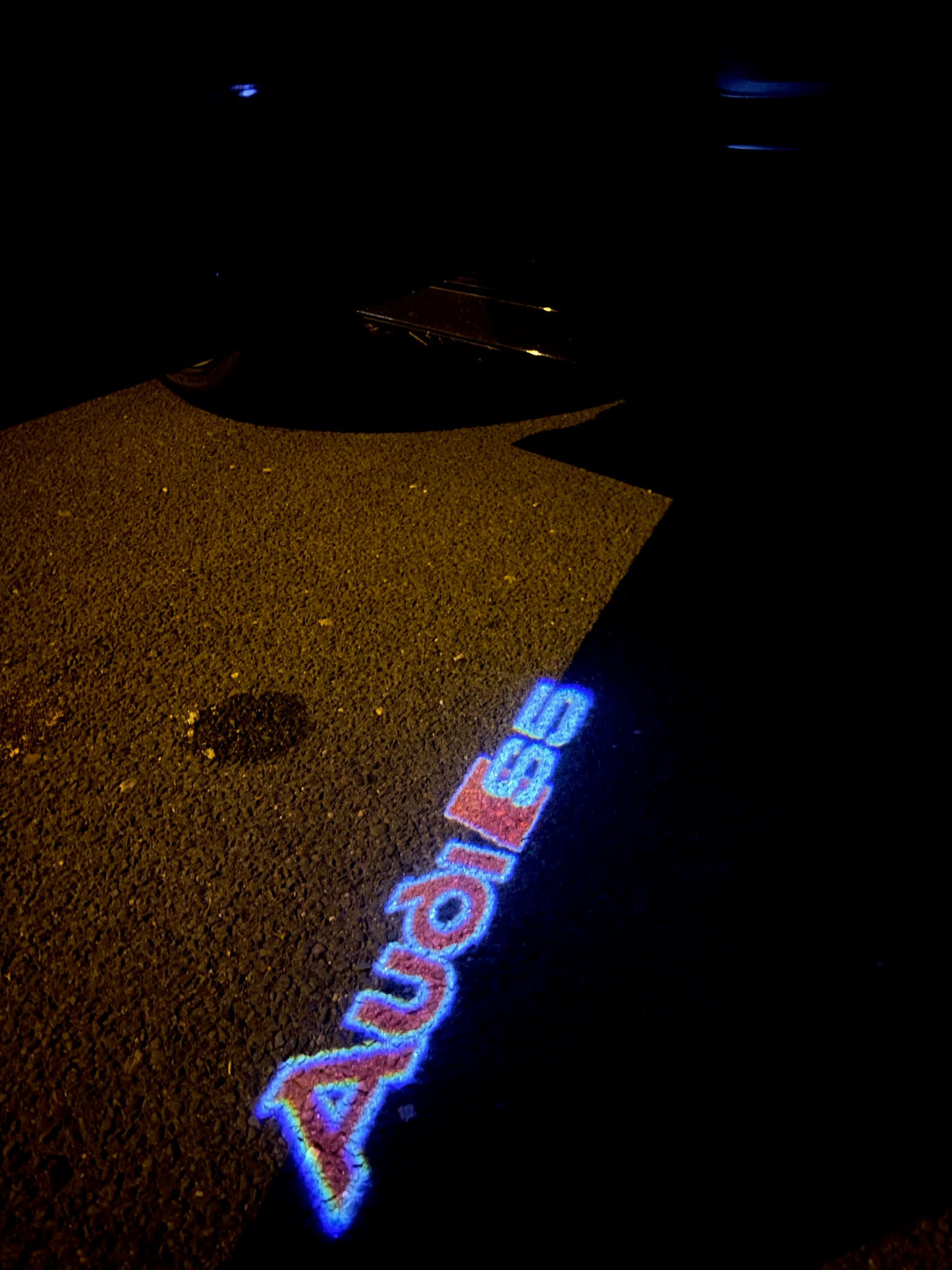 AUDI S5 LOGO PROJECTOT LIGHTS Nr.89 (quantity 1 = 2 Logo Films /2 door lights)