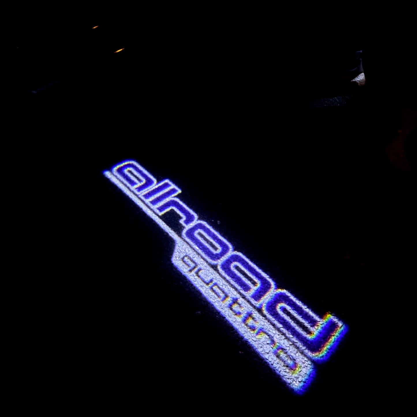 AUDI ALLROAD LOGO PROJECTOT LIGHTS Nr.161 (quantity 1 = 2 Logo Films /2 door lights)