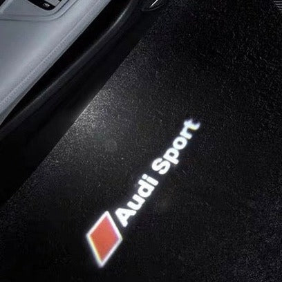 AUDI SPORT LOGO PROJECTOT LIGHTS Nr.69 (quantity 1 = 2 Logo Films /2 door lights)