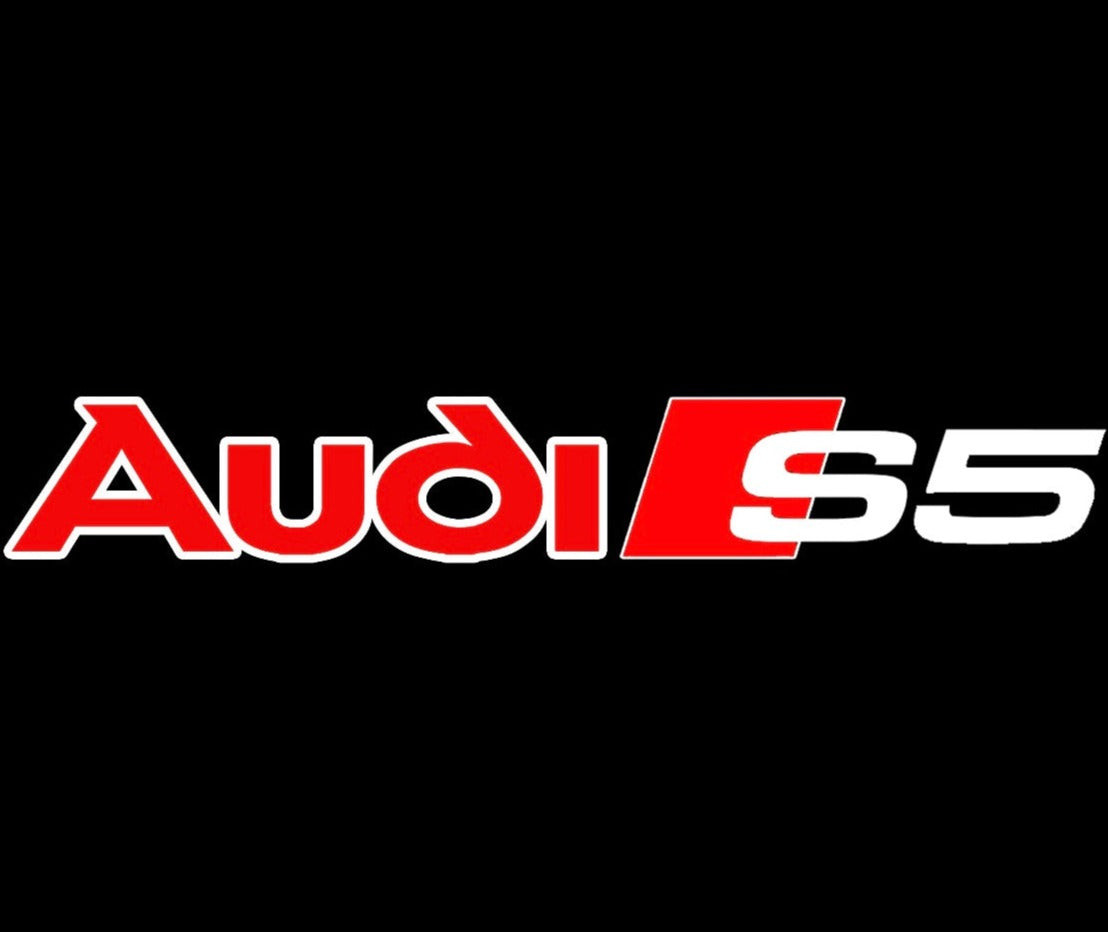 AUDI S5 LOGO PROJECTOT LIGHTS Nr.89 (quantity 1 = 2 Logo Films /2 door lights)