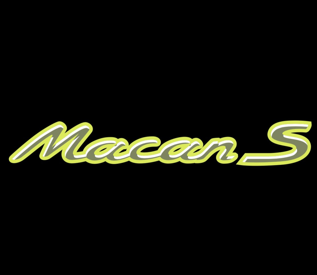 PORSCHE MACAN LOGO PROJECTOT LIGHTS Nr.21 (quantity 1 = 2 Logo Film / 2 door lights)