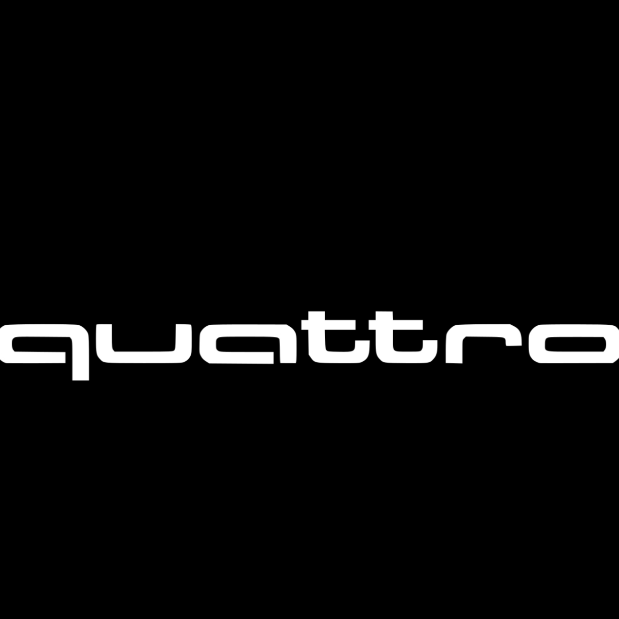 AUDI QUATTRO LOGO PROJECTOT LIGHTS Nr.98 (quantity 1 = 2 Logo Films /2 door lights)