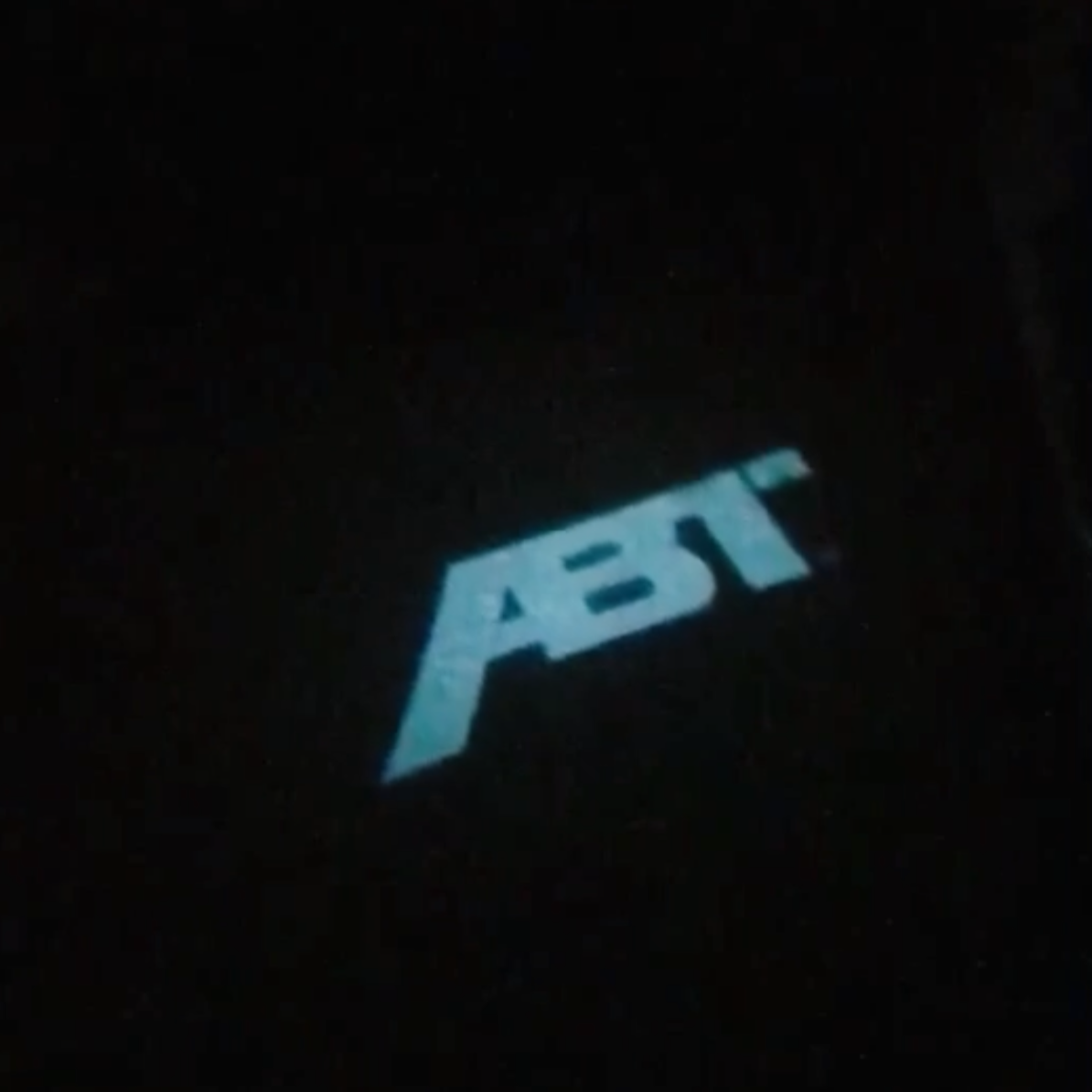 AUDI ABT LOGO PROJECROTR LIGHTS Nr.123(quantity 1 = 2 Logo Film & 2 door lights)