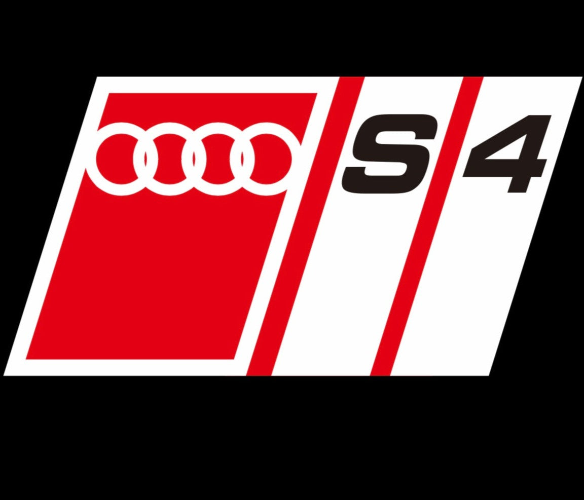 AUDI S4 LOGO PROJECTOT LIGHTS Nr.151 (quantity 1 = 2 Logo Films /2 door lights)