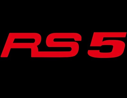 AUDI RS5 LOGO PROJECTOT LIGHTS Nr.141 (quantity 1 = 2 Logo Films /2 door lights)