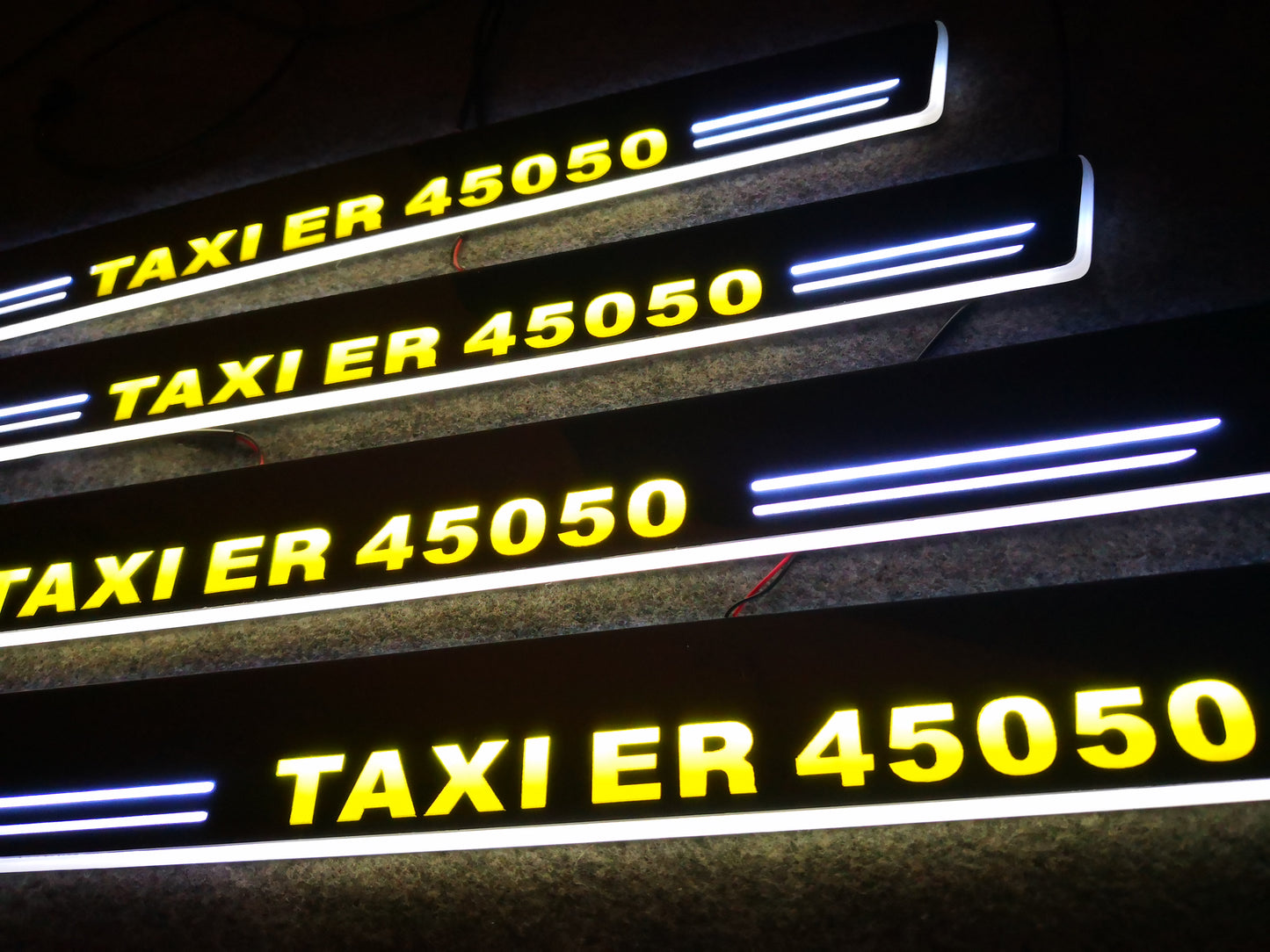cooperation with taxi company ,LED Moving Scuff Plate and logo door lights for mercedes benz E KLASSES