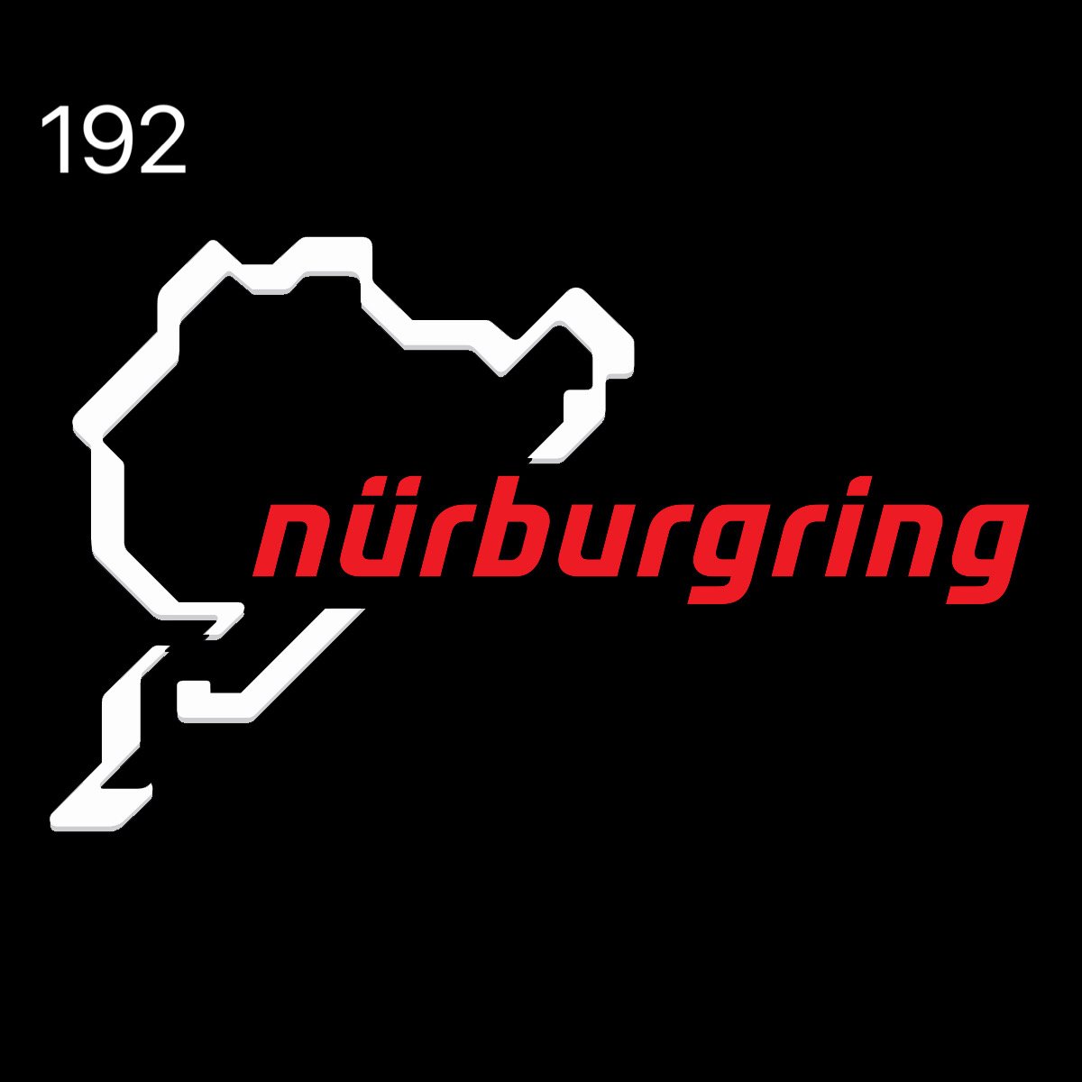 Nürburgring Logo door lights Nr.192 (quantity 1 = 2 Logo Films /2 door lights)Automobile Racing & Culture