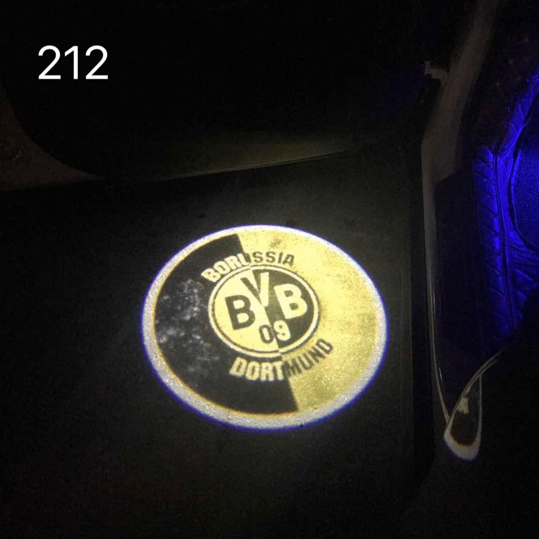 Football CLUB BVB DORTMUND Logo door lights Nr.233 (quantity 1 = 2 Logo Films /2 door lights)