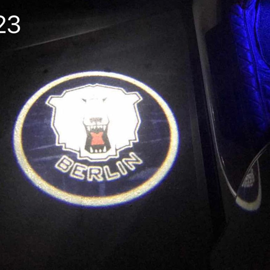 Berlin Bear Logo Nr.223 (quantity 1 = 2 Logo Films /2 door lights)Movie Series Logo