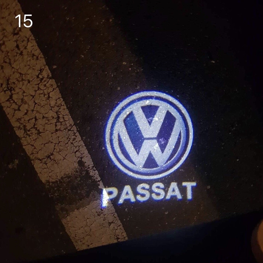 Volkswagen Door lights PASSAT Logo Nr. 97 (quantity 1 = 2 Logo Films /2 door lights)