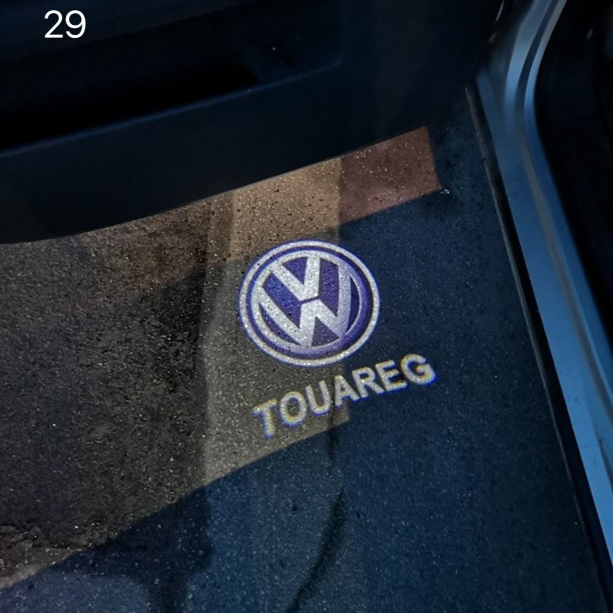 Volkswagen Door lights TOUAREG Logo Nr. 82 (quantity 1 = 2 Logo Films /2 door lights)