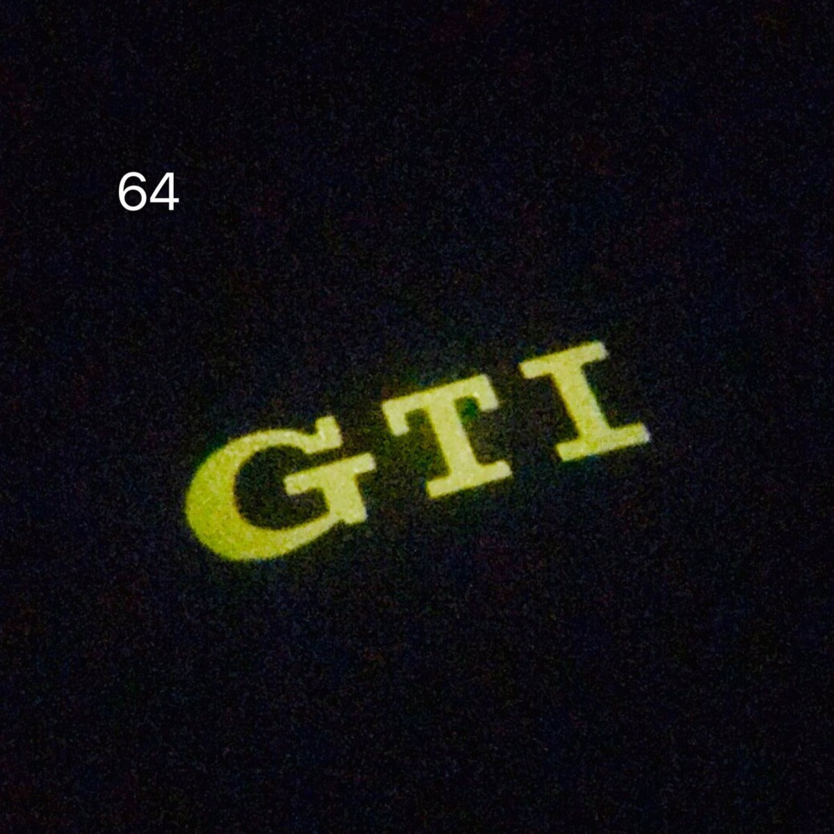 Volkswagen Door lights GTI Logo Nr. 48 (quantity 1 = 2 Logo Films /2 door lights)