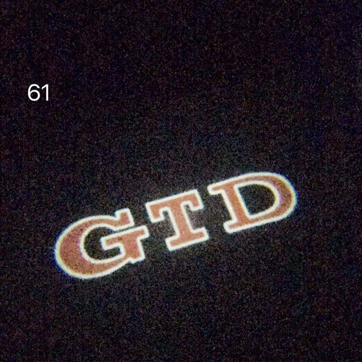 Volkswagen Door lights GTD Logo Nr. 45 (quantity 1 = 2 Logo Films /2 door lights)