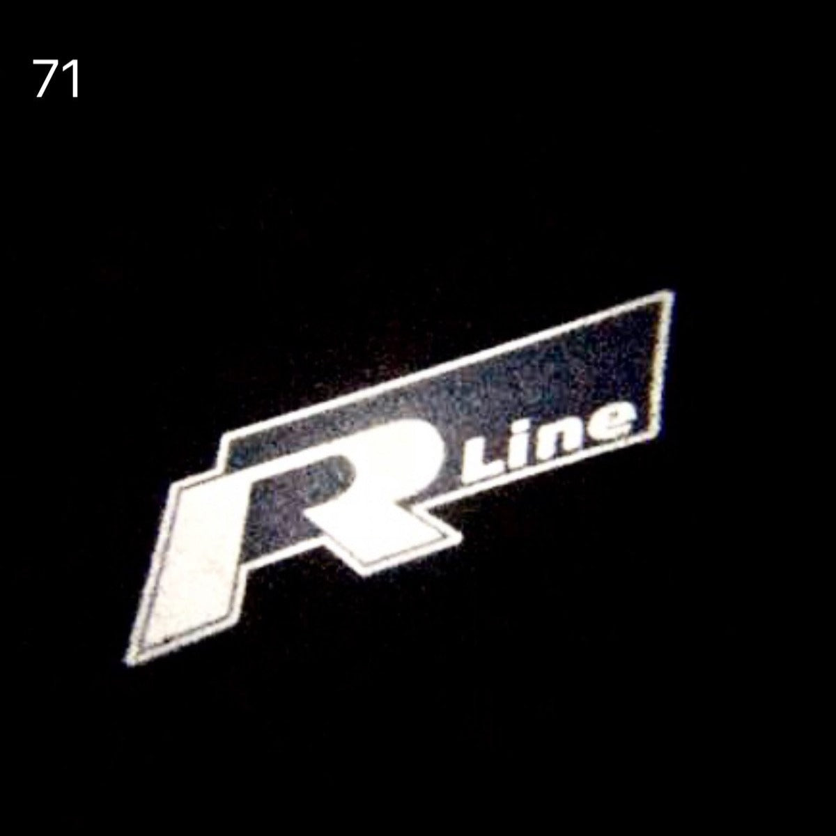 Volkswagen Door lights R LINE Logo Nr. 52 (quantity 1 = 2 Logo Films /2 door lights)