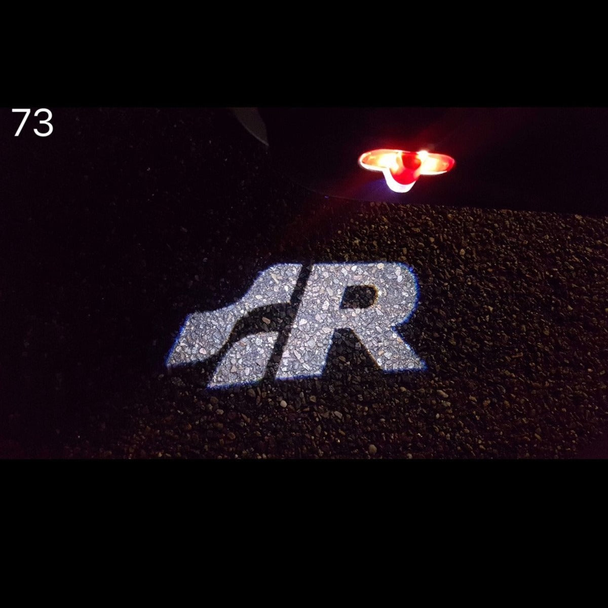 Volkswagen Door lights R Logo Nr. 54 (quantity 1 = 2 Logo Films /2 door lights)