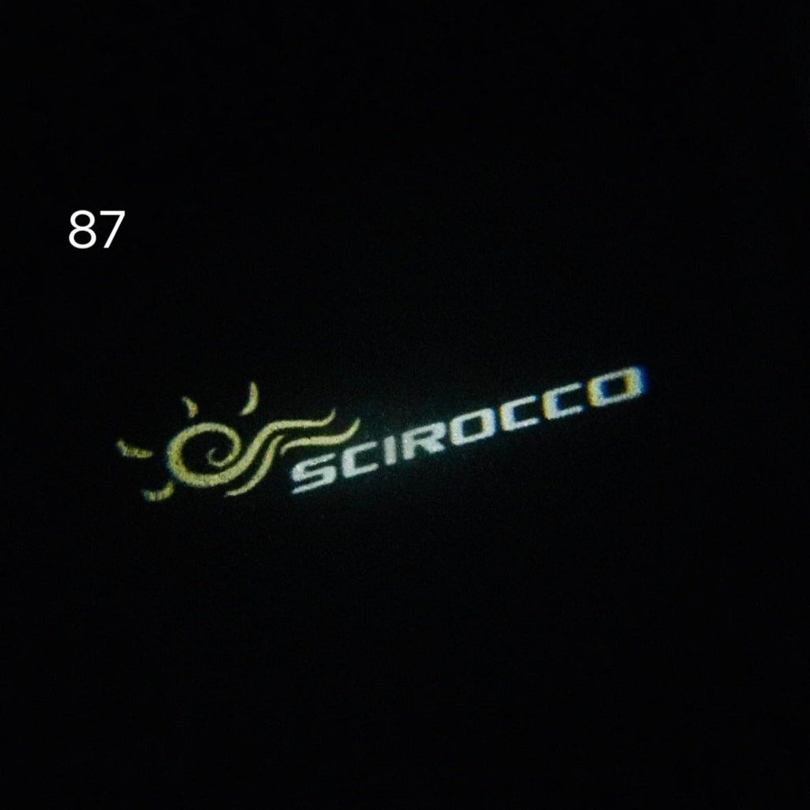 Volkswagen Door lights SCIROCCO Logo Nr. 61 (quantity 1 = 2 Logo Films /2 door lights)