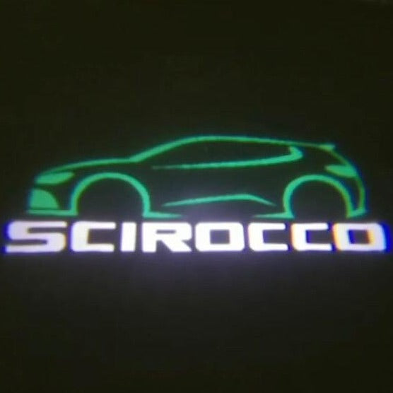 Volkswagen Door lights SCIROCCO Logo Nr. 62 (quantity 1 = 2 Logo Films /2 door lights)