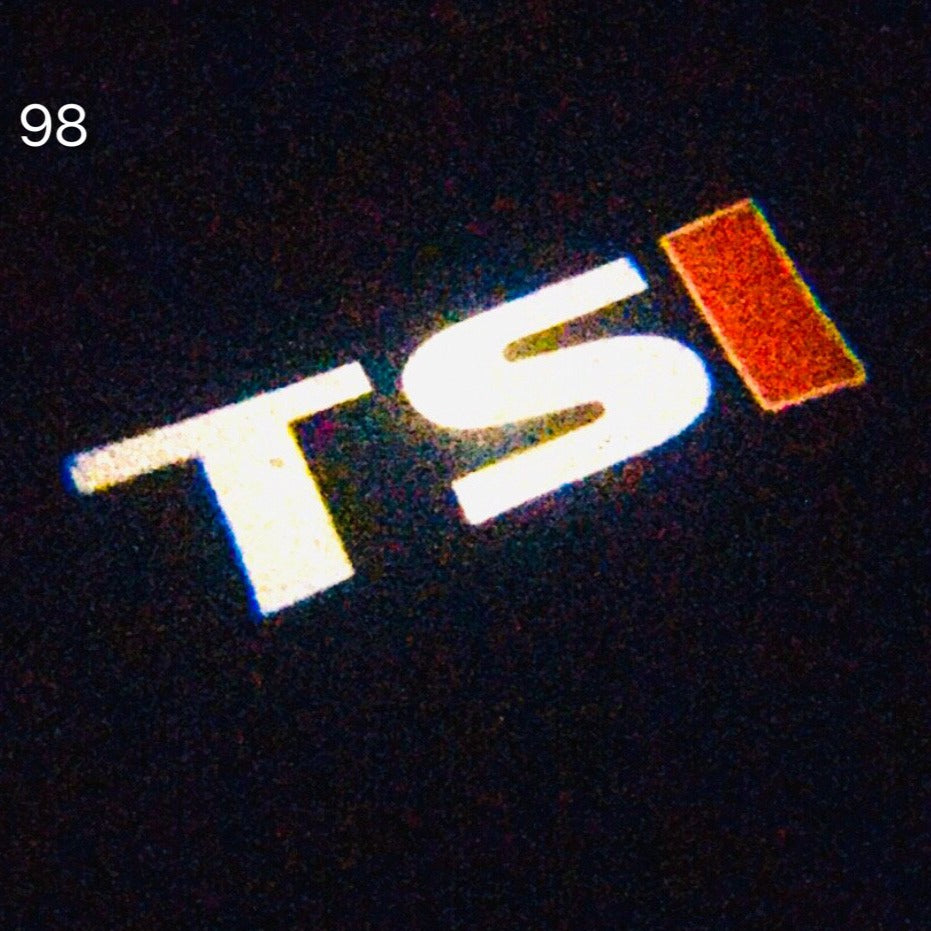 Volkswagen Door lights TSI Logo Nr. 107 (quantity 1 = 2 Logo Films /2 door lights)