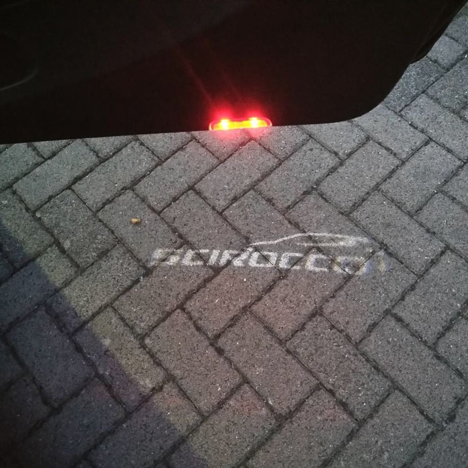 Volkswagen Door lights SCIROCCO Logo Nr. 63 (quantity 1 = 2 Logo Films /2 door lights)