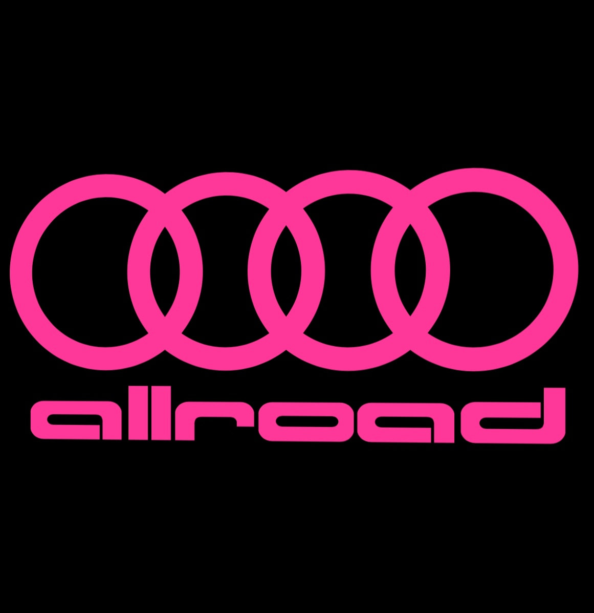 AUDI ALLROAD LOGO PROJECTOT LIGHTS Nr.153 (quantity 1 = 2 Logo Films /2 door lights)