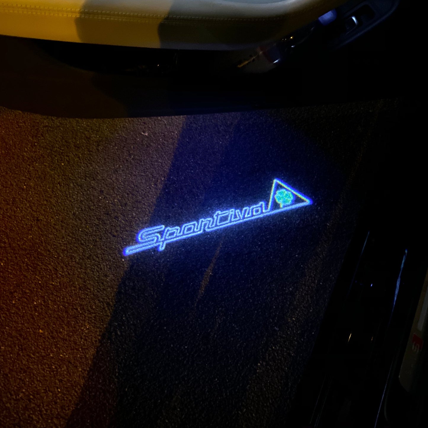 Alfa Romeo Sportiva LOGO PROJECTOT LIGHTS Nr.98 (quantity 1 = 2 Logo Film / 2 door lights)