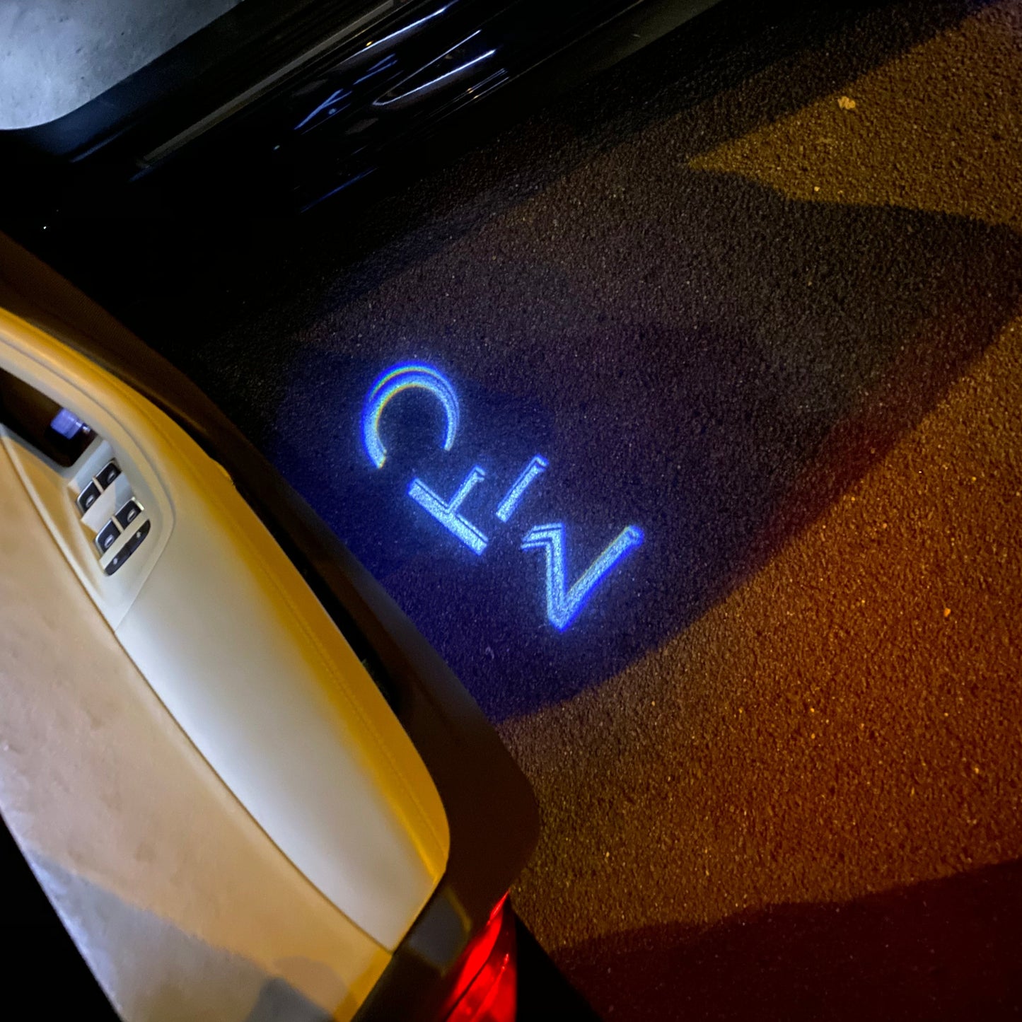 Alfa Romeo MiTo LOGO PROJECTOT LIGHTS Nr.101 (quantity 1 = 2 Logo Film / 2 door lights)