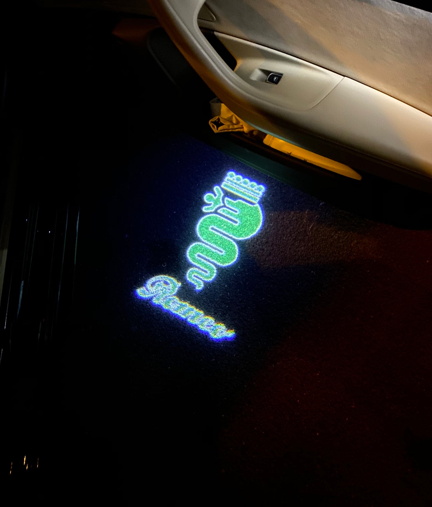 Alfa Romeo Biscione snake LOGO PROJECTOT LIGHTS Nr.65 (quantity 1 = 2 Logo Film / 2 door lights)