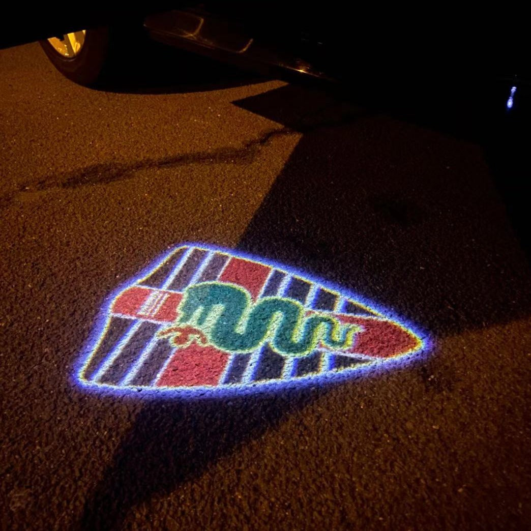 Alfa Romeo Bscione snake LOGO PROJECTOT LIGHTS Nr.45 (quantity 1 = 2 Logo Film / 2 door lights)