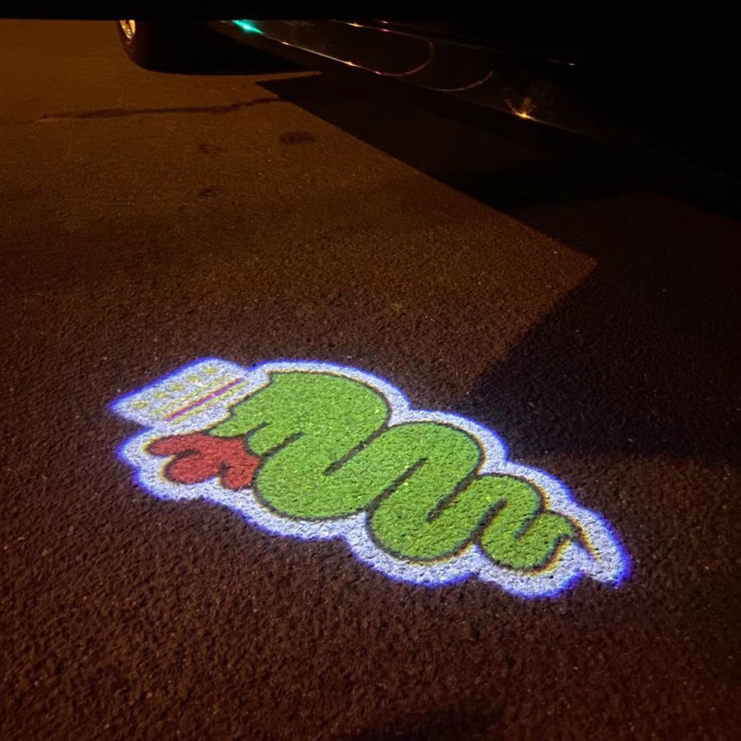 Alfa Romeo Biscione snake LOGO PROJECTOT LIGHTS Nr.42 (quantity 1 = 2 Logo Film / 2 door lights)