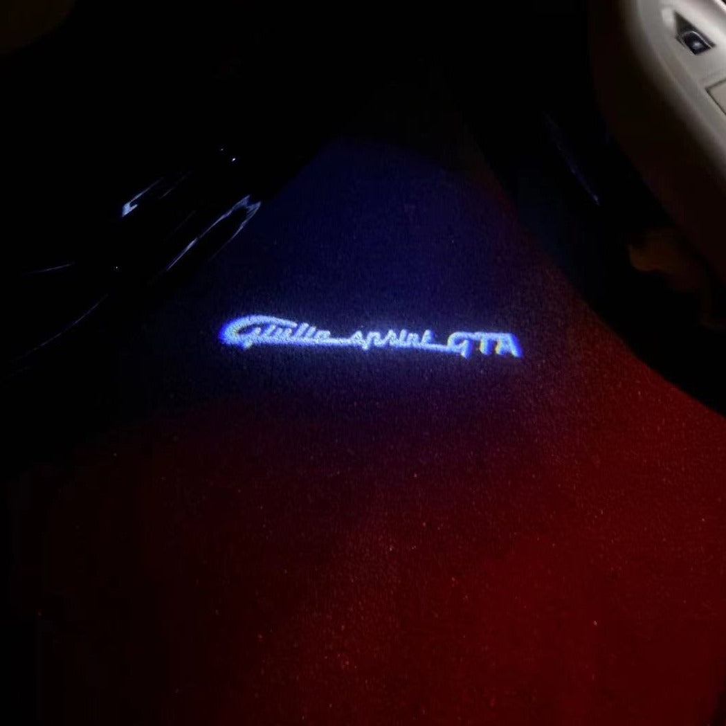 Alfa Romeo Giulietta GTA LOGO PROJECTOT LIGHTS Nr.76 (quantity 1 = 2 Logo Film / 2 door lights)