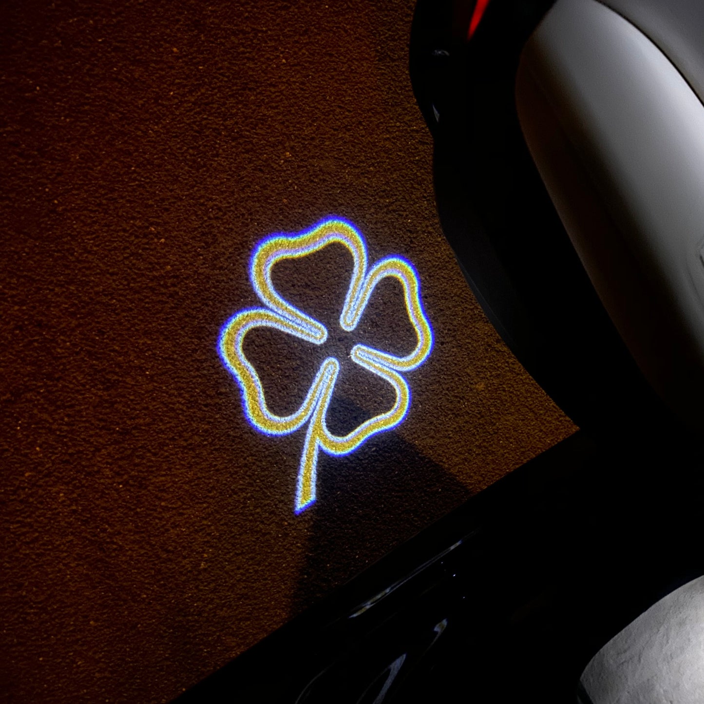 Alfa Romeo Quadrifoglio LOGO PROJECTOT LIGHTS Nr.33 (quantity 1 = 2 Logo Film / 2 door lights)