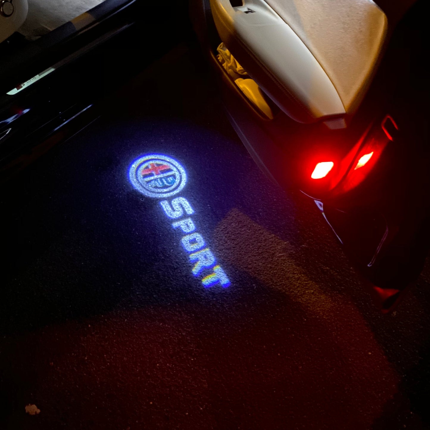 Alfa Romeo Sport LOGO PROJECTOT LIGHTS Nr.74 (quantity 1 = 2 Logo Film / 2 door lights)