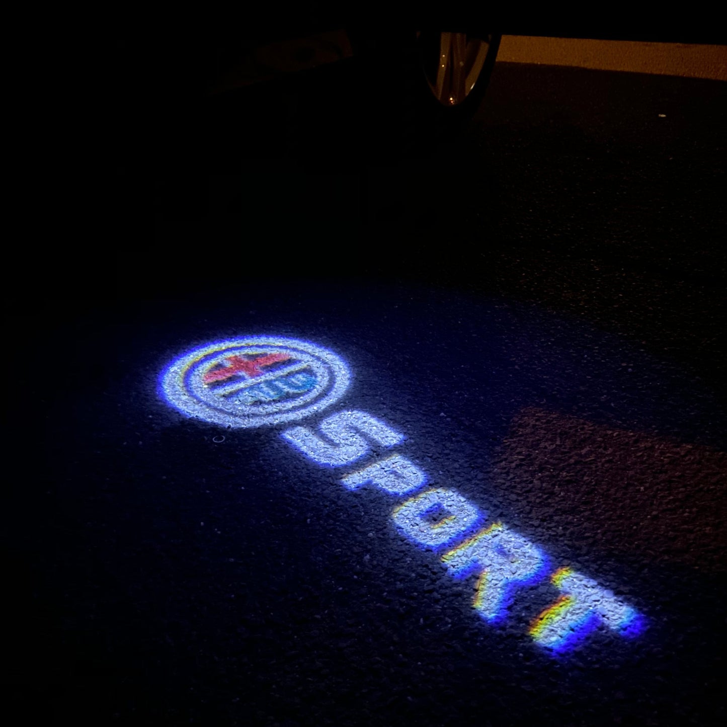 Alfa Romeo Sport LOGO PROJECTOT LIGHTS Nr.74 (quantity 1 = 2 Logo Film / 2 door lights)