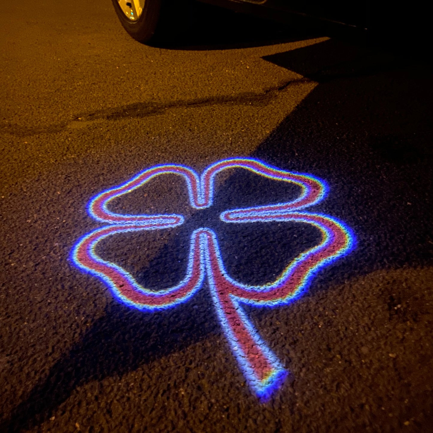 Alfa Romeo Quadrifoglio LOGO PROJECTOT LIGHTS Nr.32 (quantity 1 = 2 Logo Film / 2 door lights)