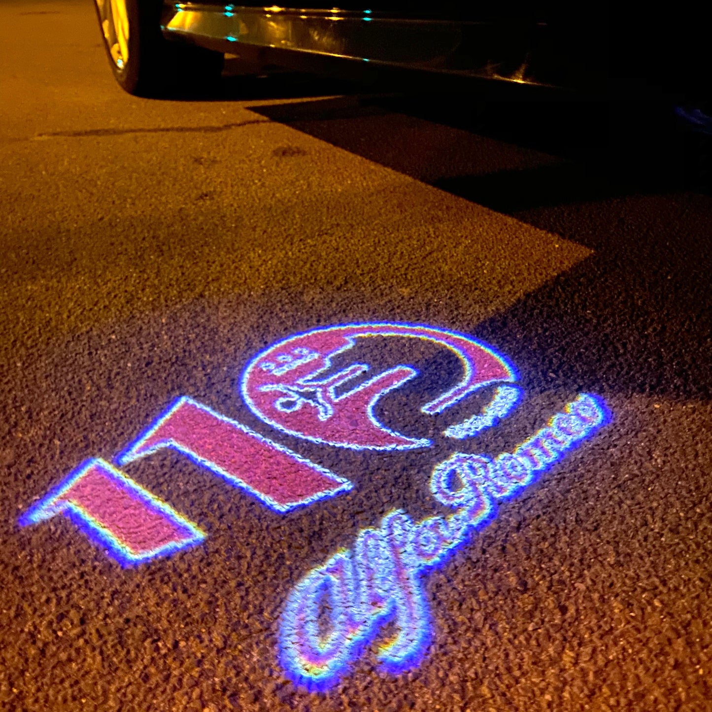 Alfa Romeo Bscione snake LOGO PROJECTOT LIGHTS Nr.26 (quantity 1 = 2 Logo Film / 2 door lights)