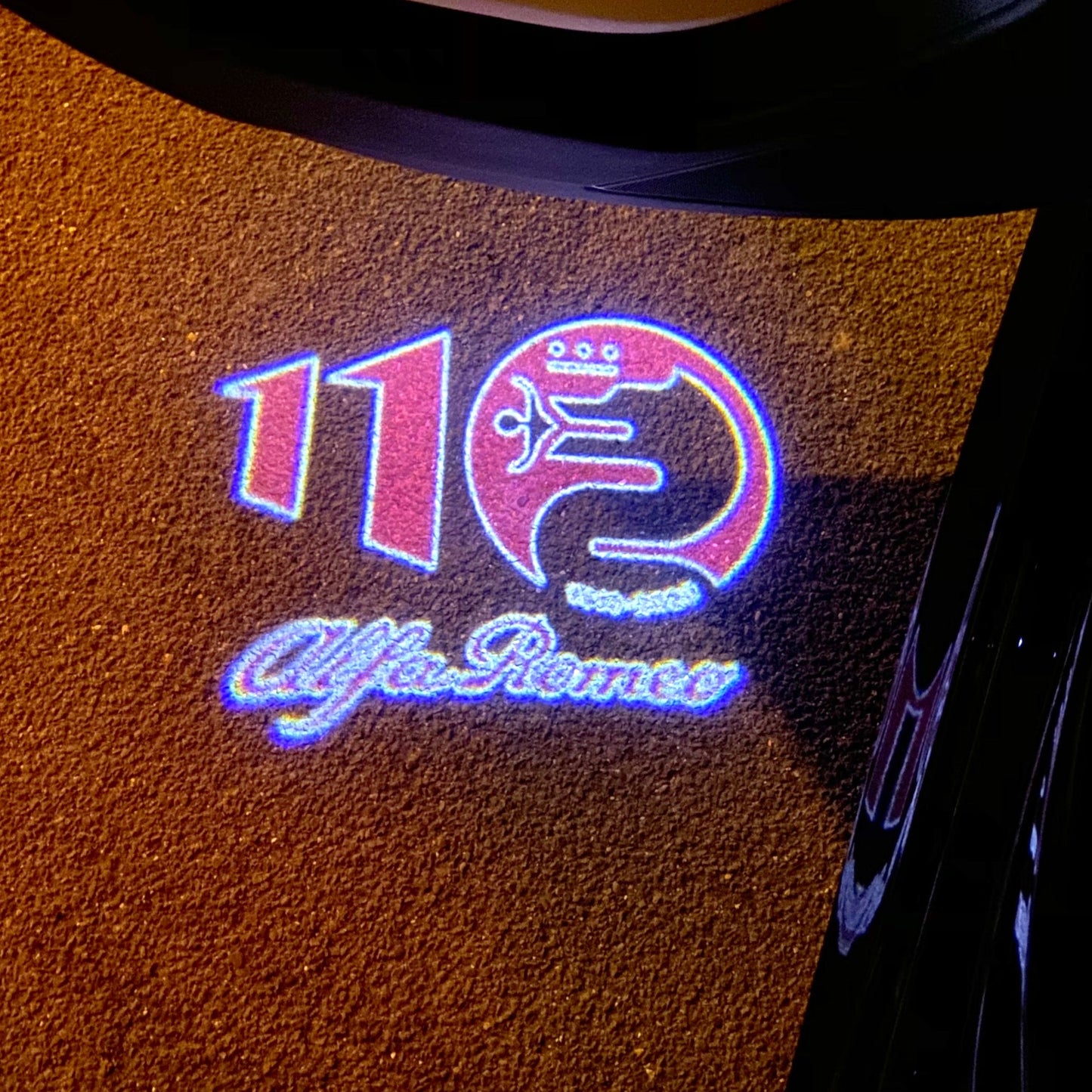 Alfa Romeo Bscione snake LOGO PROJECTOT LIGHTS Nr.26 (quantity 1 = 2 Logo Film / 2 door lights)