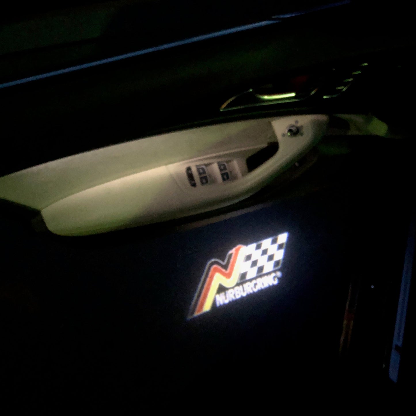 Nürburgring Logo door lights Nr.249 (quantity 1 = 2 Logo Films /2 door lights)Automobile Racing & Culture
