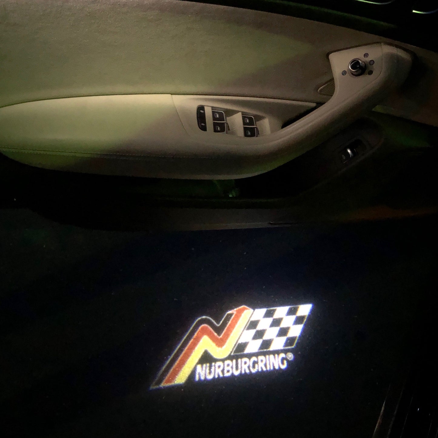 Nürburgring Logo door lights Nr.249 (quantity 1 = 2 Logo Films /2 door lights)Automobile Racing & Culture