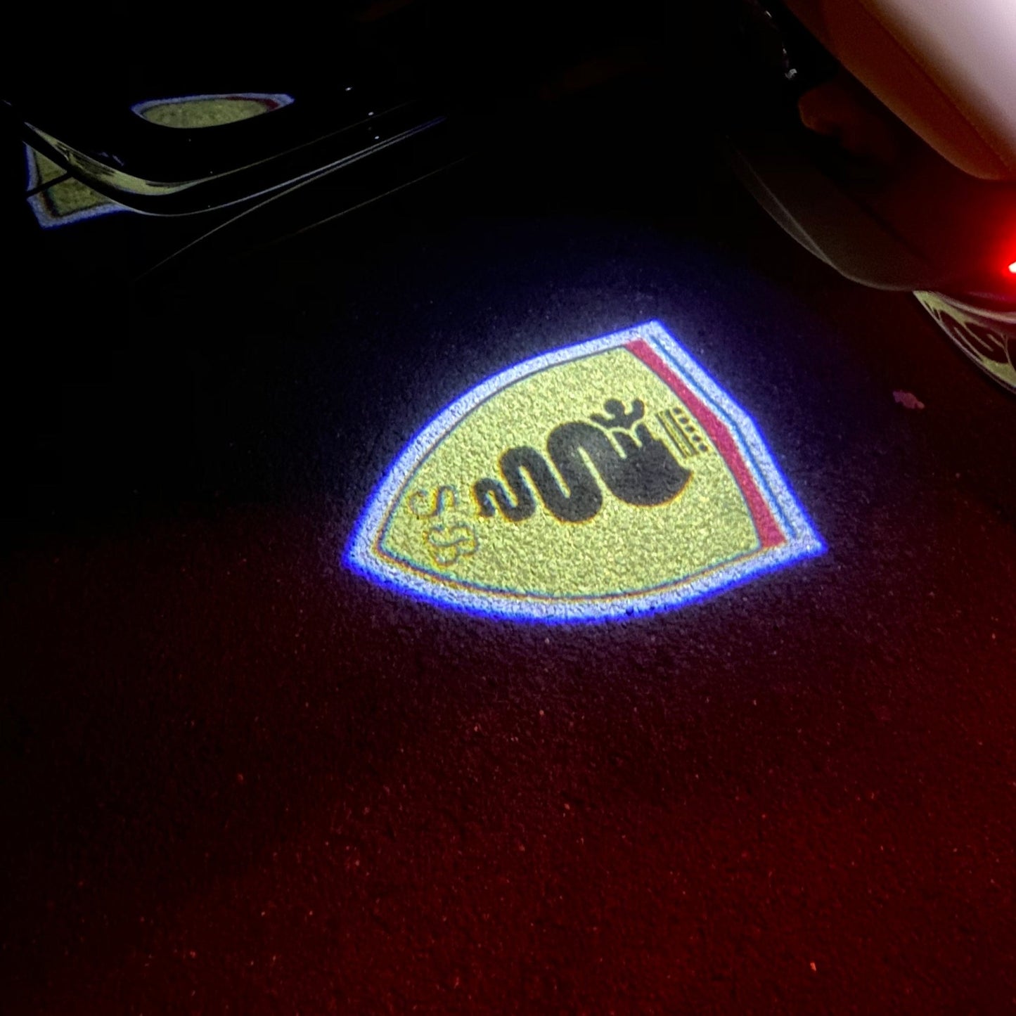 Alfa Romeo Bscione snake LOGO PROJECTOT LIGHTS Nr.44 (quantity 1 = 2 Logo Film / 2 door lights)