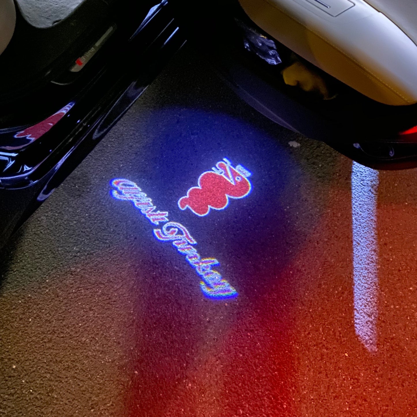 Alfa Romeo ALFA ROMEO RED COLOR LOGO PROJECTOT LIGHTS Nr.106 (quantity 1 = 2 Logo Film / 2 door lights)