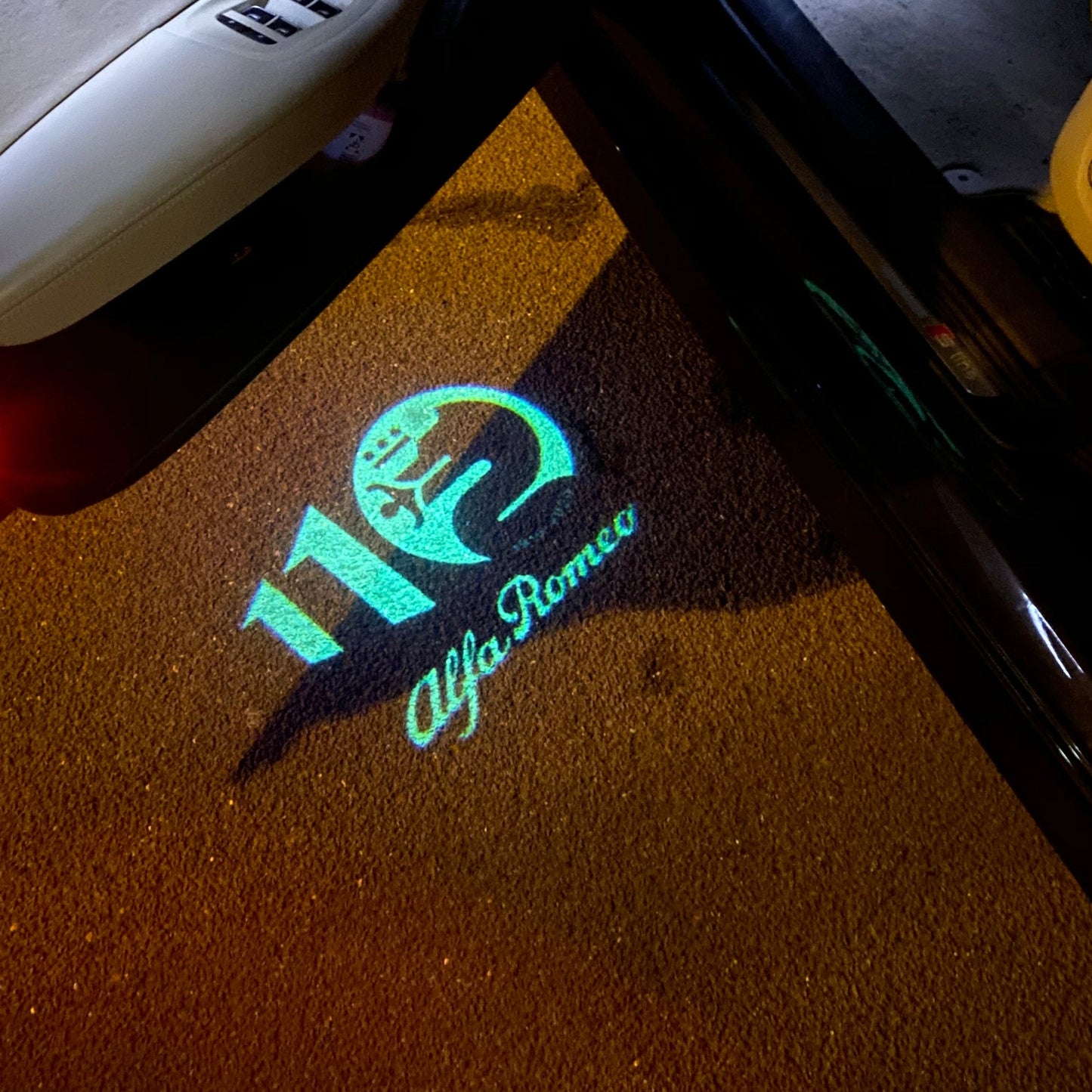 Alfa Romeo Bscione snake LOGO PROJECTOT LIGHTS Nr.25 (quantity 1 = 2 Logo Film / 2 door lights)