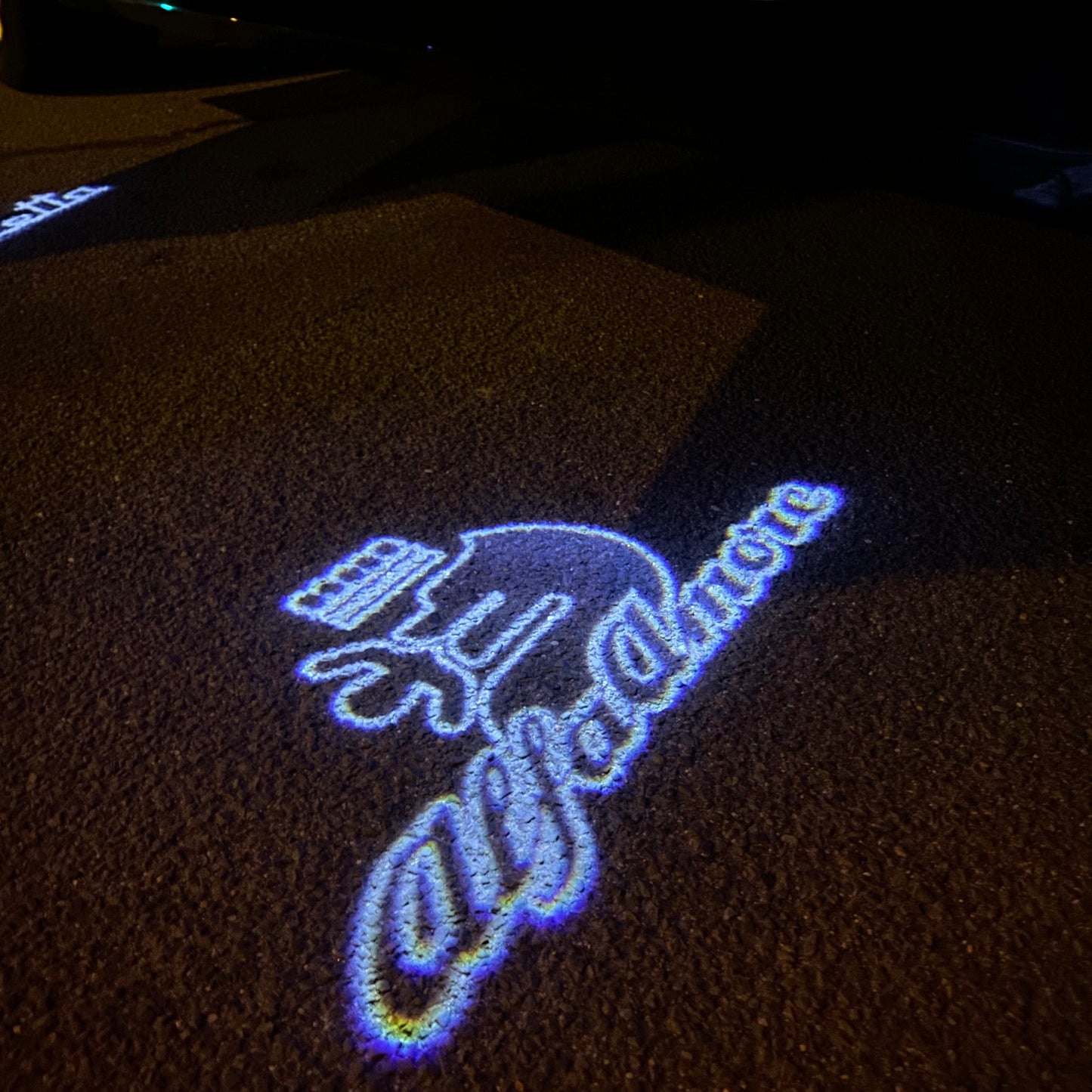 Alfa Romeo WHITE COLOR LOGO PROJECTOT LIGHTS Nr.21 (quantity 1 = 2 Logo Film / 2 door lights)