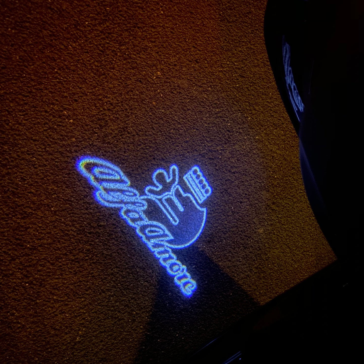Alfa Romeo WHITE COLOR LOGO PROJECTOT LIGHTS Nr.21 (quantity 1 = 2 Logo Film / 2 door lights)