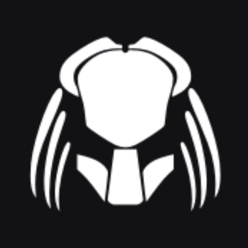 Predator Logo Nr.201 (quantity 1 = 2 Logo Films /2 door lights)Movie Series Logo