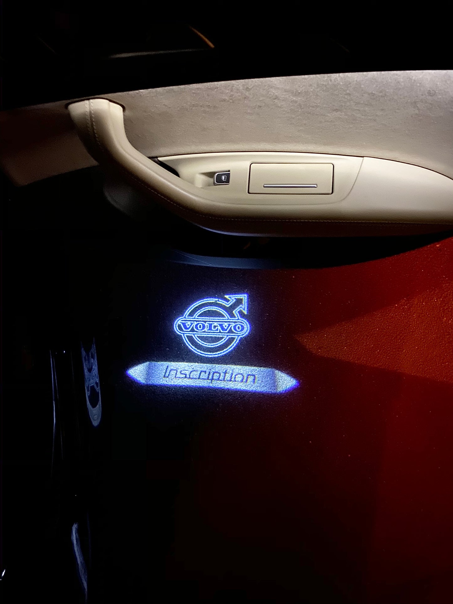Volvo INSCRIPTION LOGO PROJECROTR LIGHTS Nr.69 (quantity 1 = 2 Logo Film / 2 door lights)