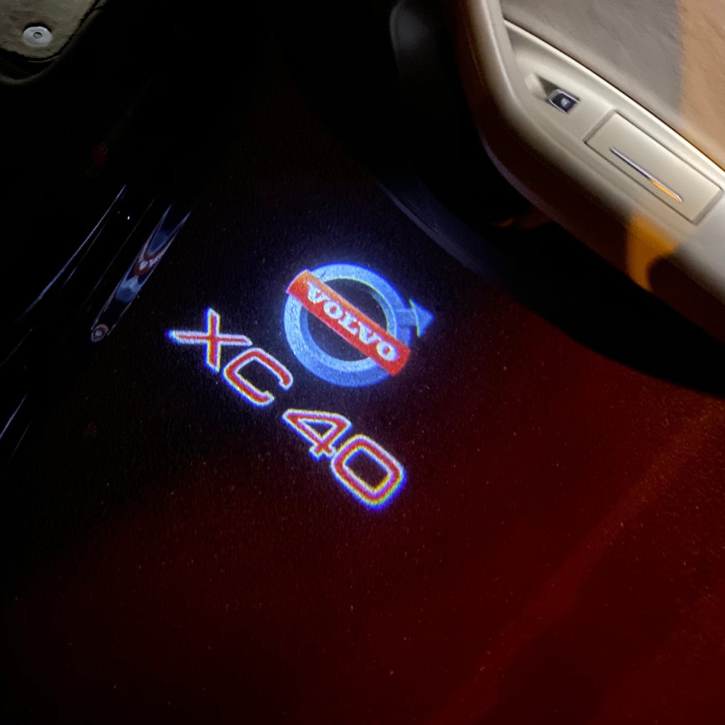 Volvo XC 40 LOGO LOGO PROJECROTR LIGHTS Nr.32 (quantity 1 = 2 Logo Film / 2 door lights)